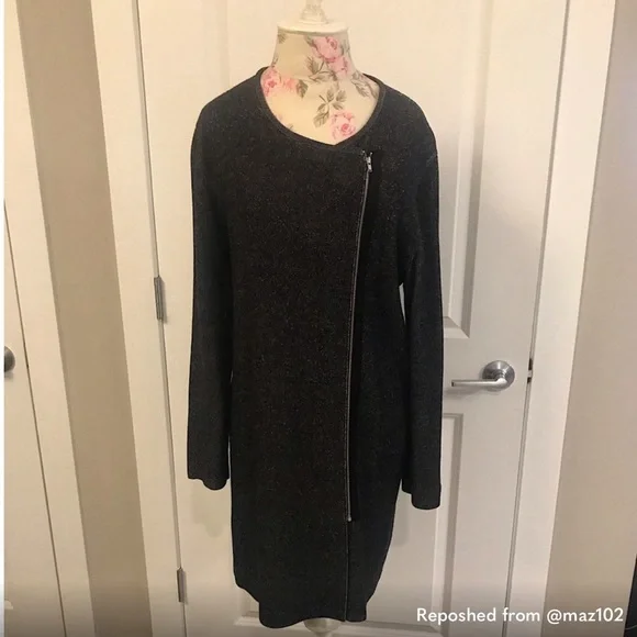 Theory Heathered Stretch Coat - Large - Picture 2 of 3